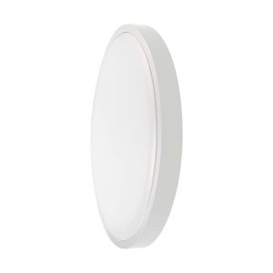 VT-8618 18W LED DOME LIGHT SAMSUNG CHIP 4000K RD WHITE FRAME IP44